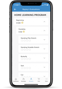 iClass Pro Home Learning Skill Chart