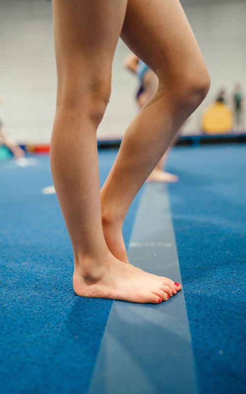 equipment in gymnastics floor