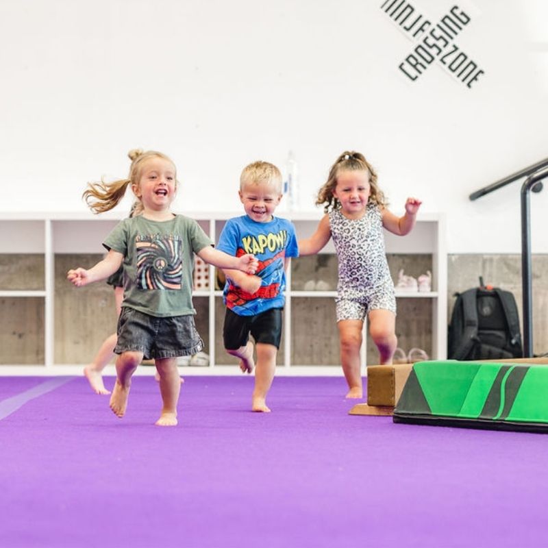 Social Skills preschool kids running and having fun together